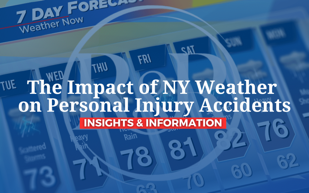 The Impact of New York City Weather on Personal Injury Accidents