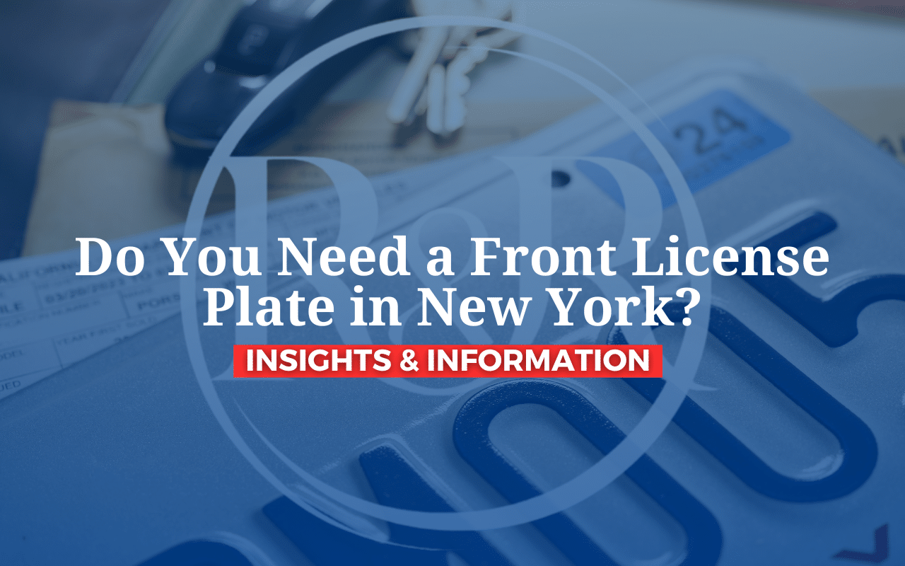 Do You Need A Front License Plate In New York